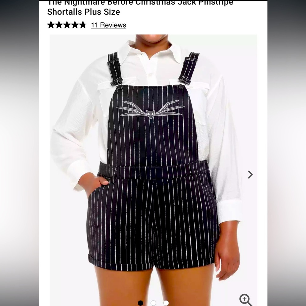 Nightmare before Christmas shortalls